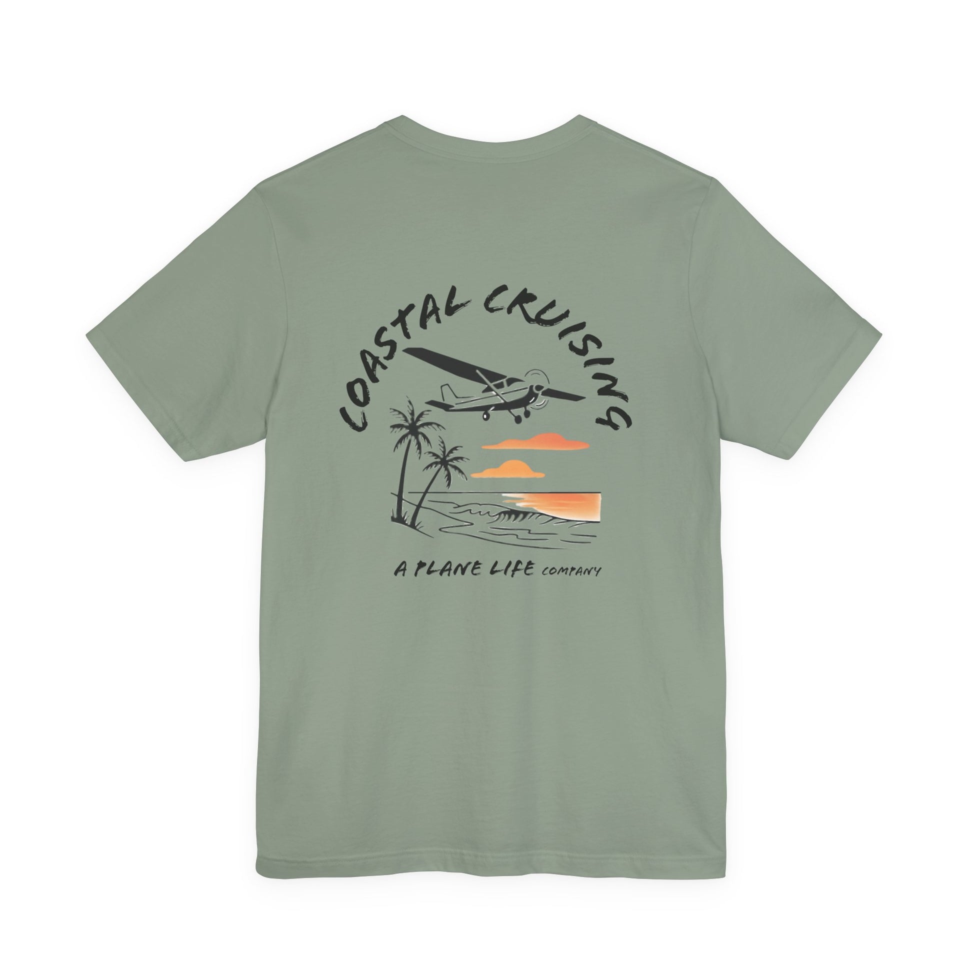 Aviation Beach Tee, Pilot Life Airplane Shirt, Flying Lover Gift, Coastal