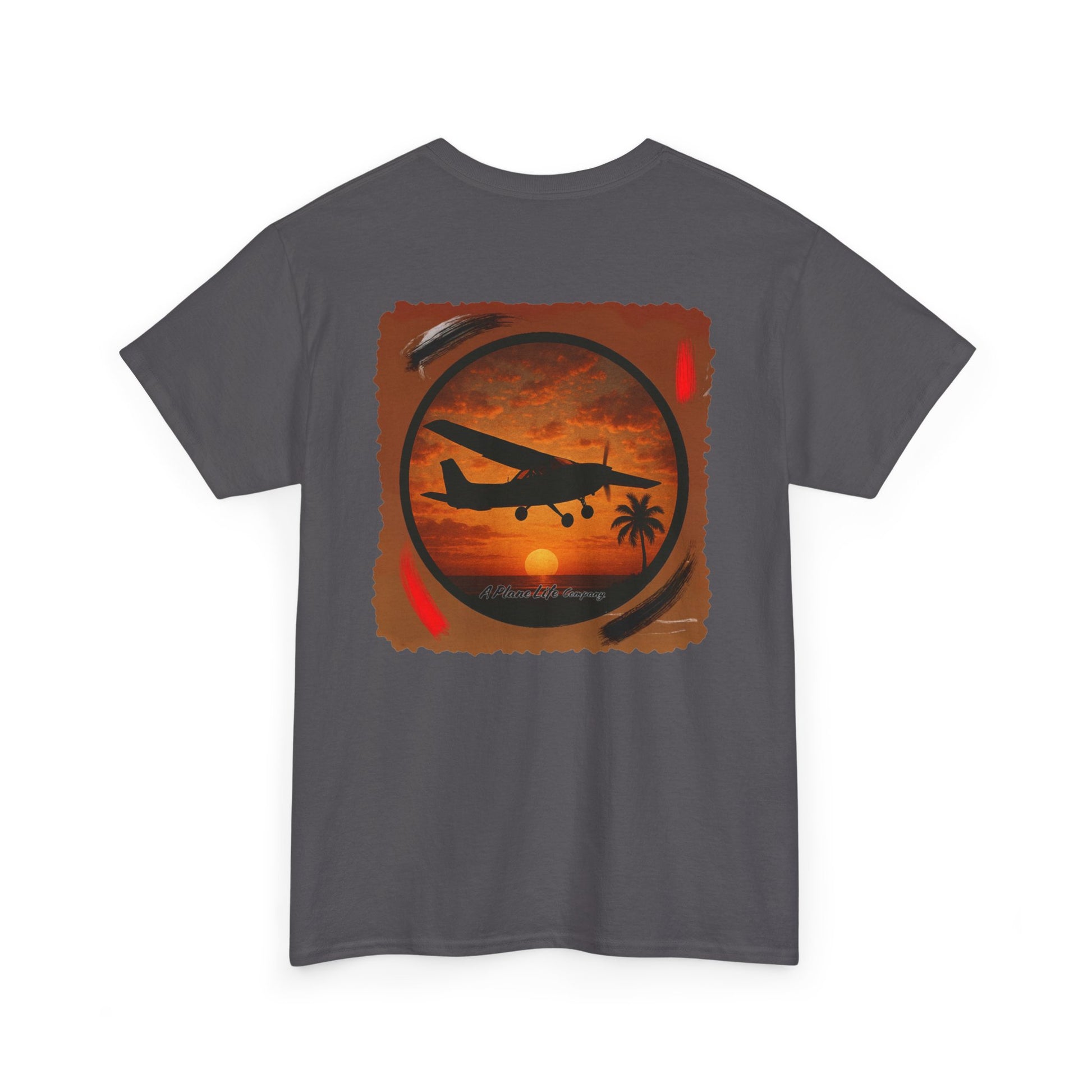 Cessna Aircraft Tropical Sunset T-Shirt