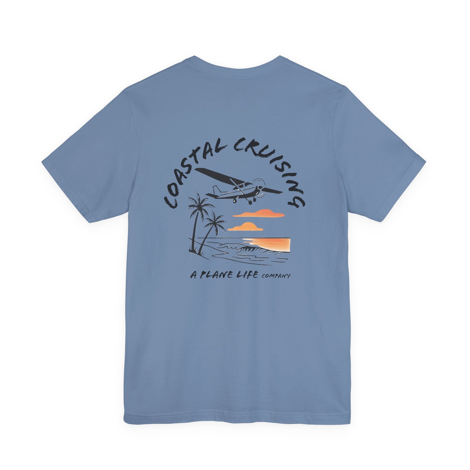 Aviation Beach Tee, Pilot Life Airplane Shirt, Flying Lover Gift, Coastal