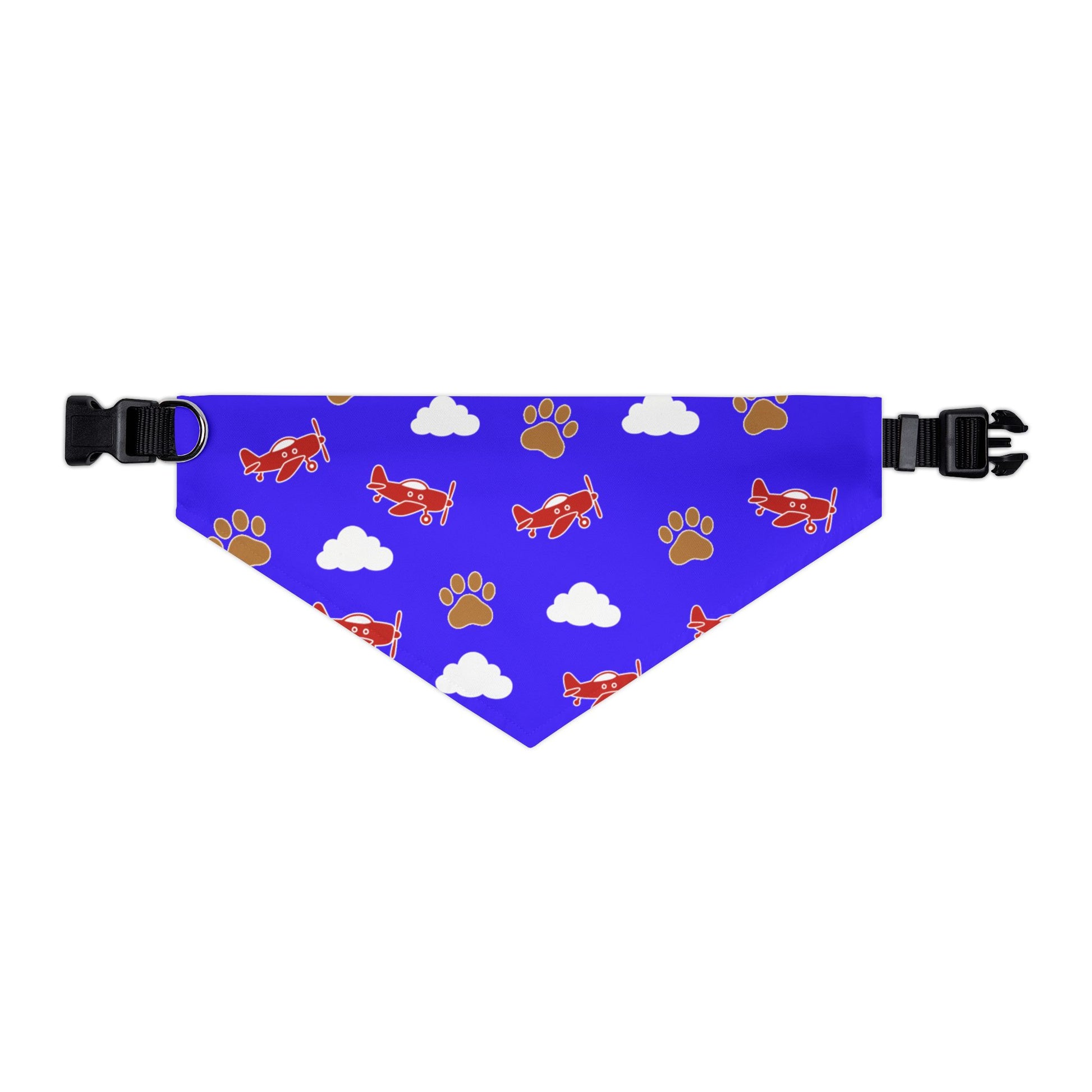 Aviator Dog Bandana, Paws and Planes Blue