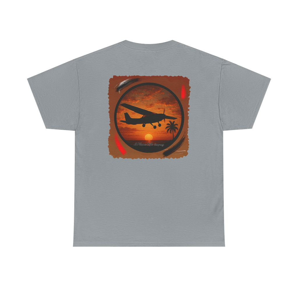 Cessna Aircraft Tropical Sunset T-Shirt