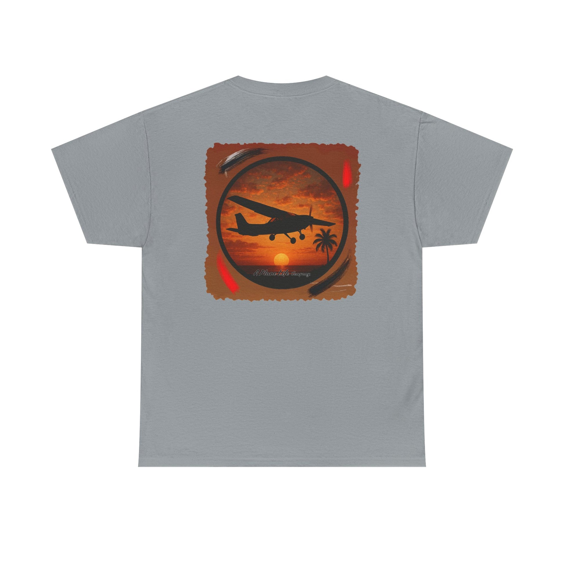 Cessna Aircraft Tropical Sunset T-Shirt
