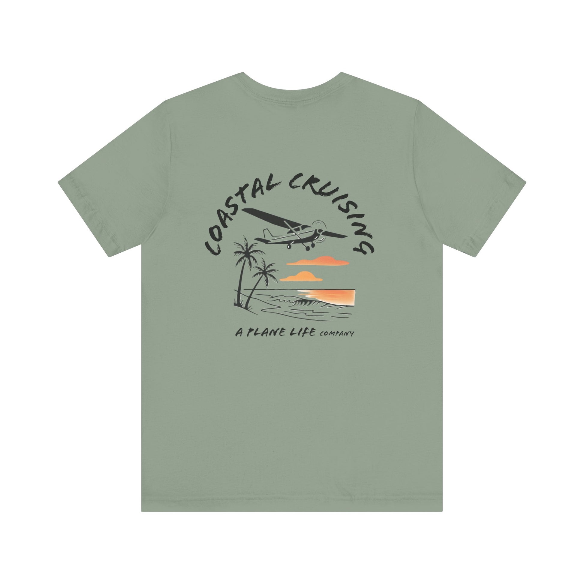 Aviation Beach Tee, Pilot Life Airplane Shirt, Flying Lover Gift, Coastal