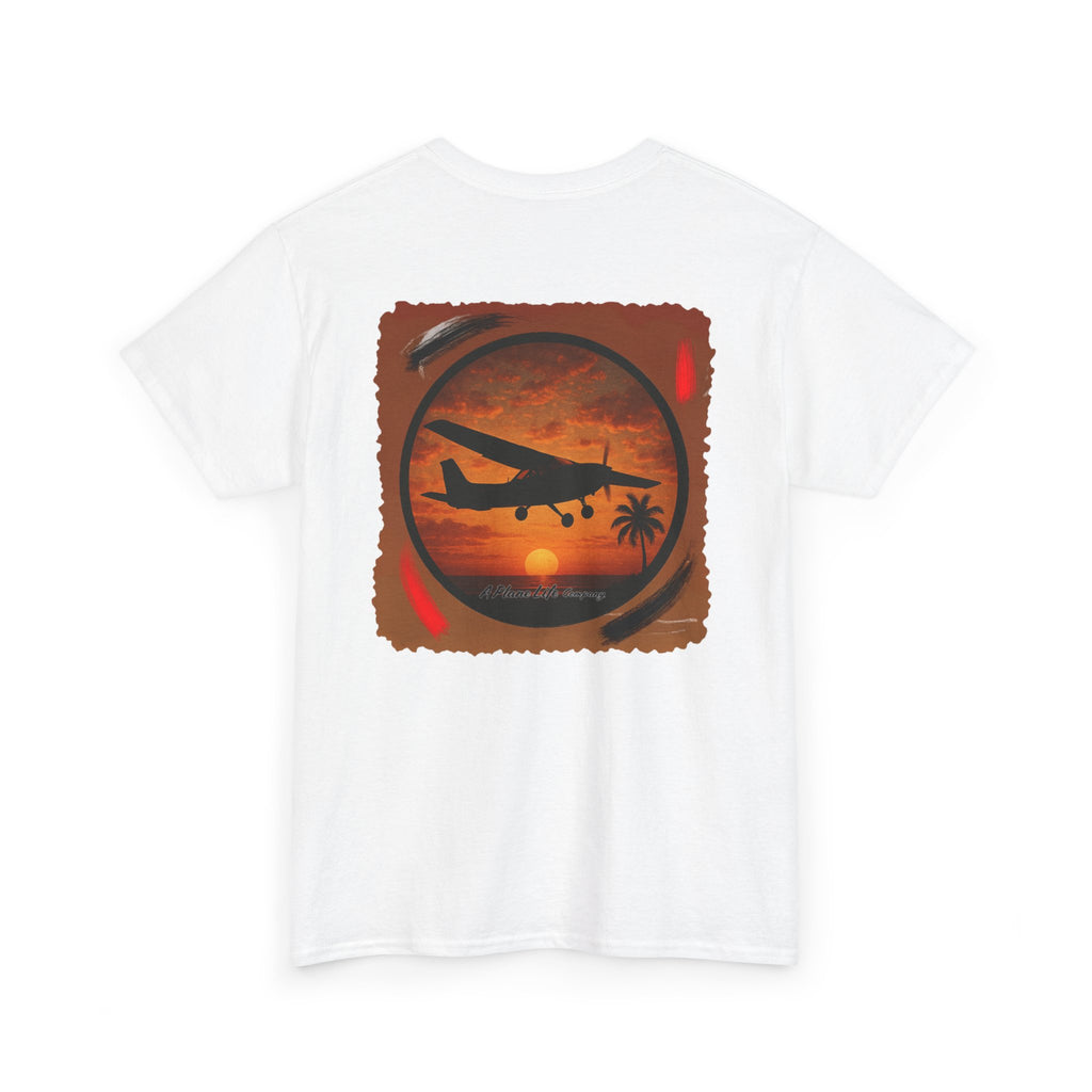 Cessna Aircraft Tropical Sunset T-Shirt