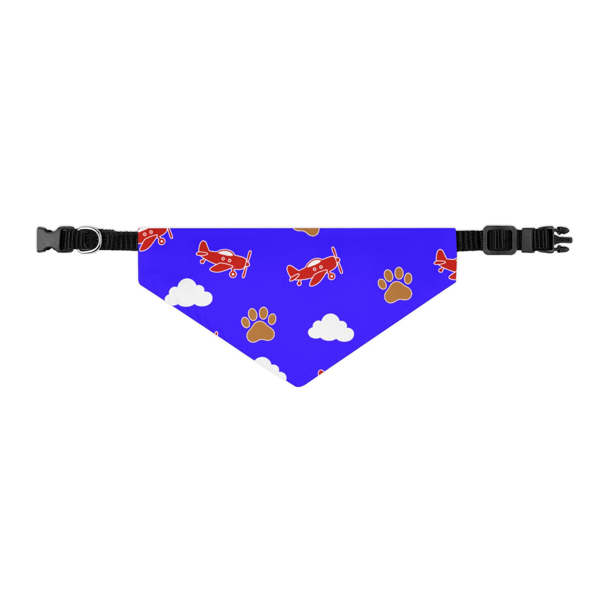 Aviator Dog Bandana, Paws and Planes Blue