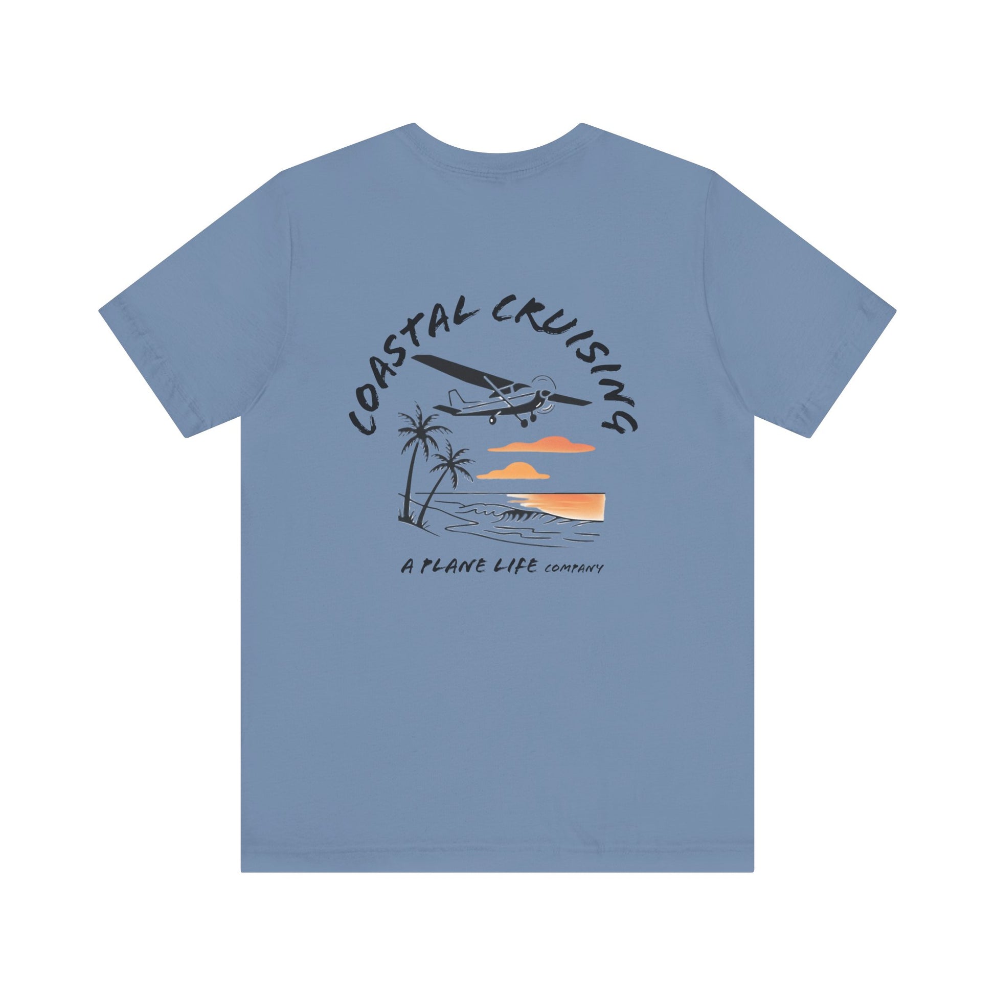 Aviation Beach Tee, Pilot Life Airplane Shirt, Flying Lover Gift, Coastal