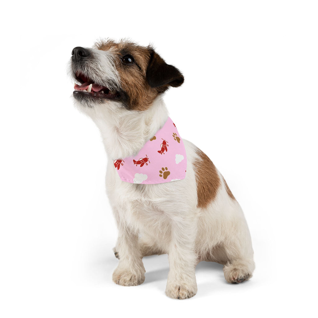Paws and Planes Pet Bandana Pink