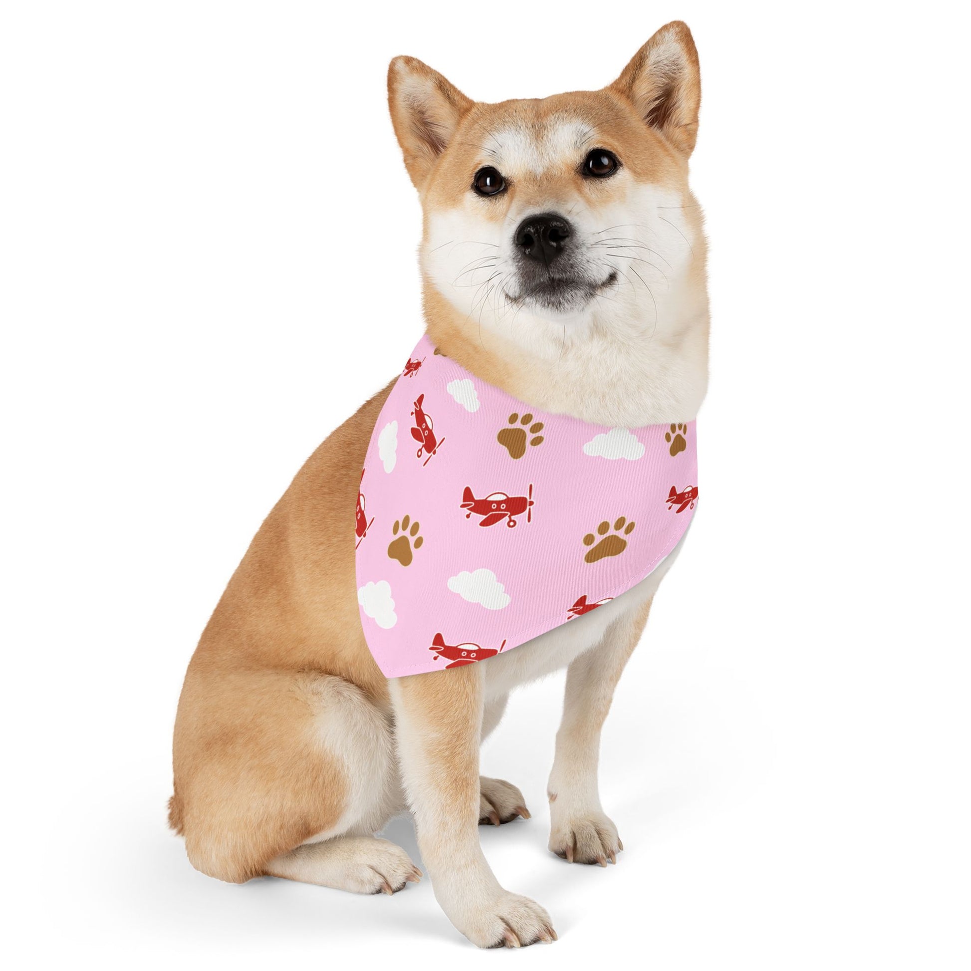 Paws and Planes Pet Bandana Pink