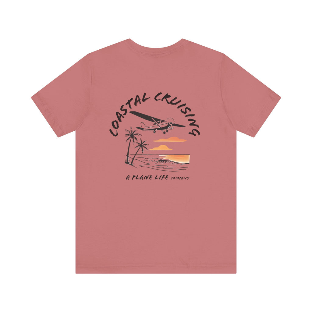 Aviation Beach Tee, Pilot Life Airplane Shirt, Flying Lover Gift, Coastal