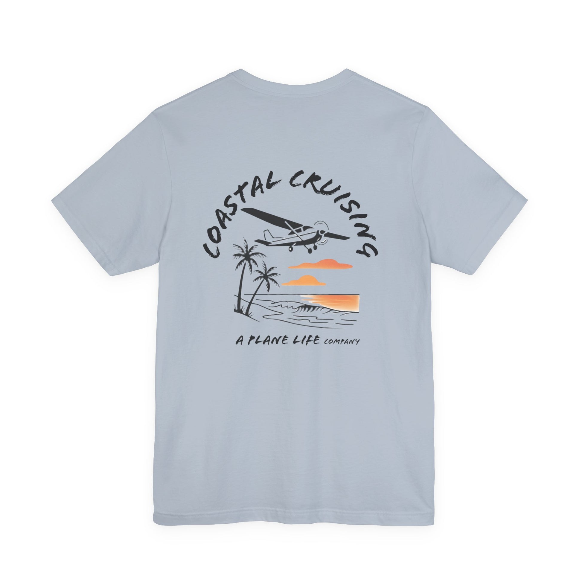 Aviation Beach Tee, Pilot Life Airplane Shirt, Flying Lover Gift, Coastal