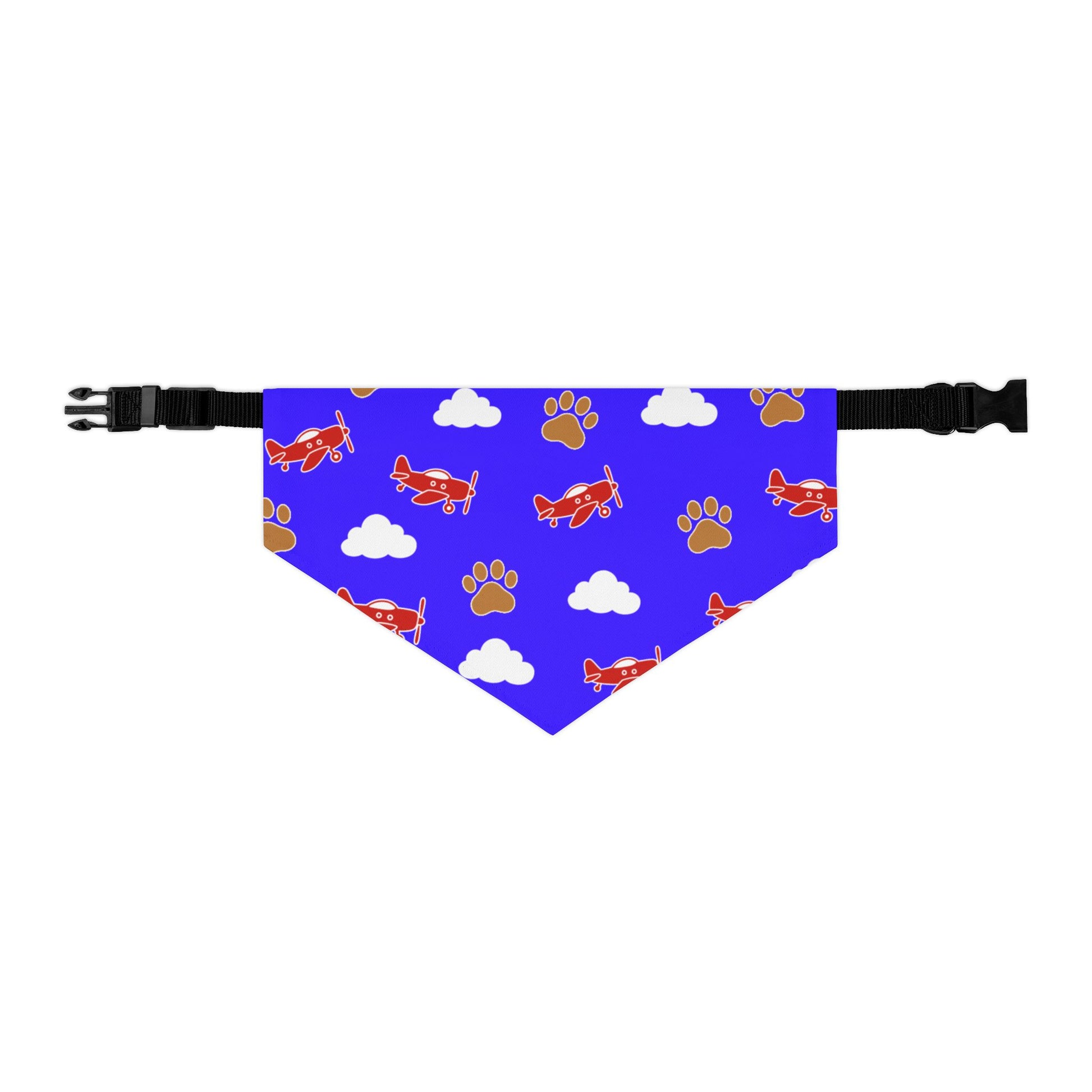 Aviator Dog Bandana, Paws and Planes Blue