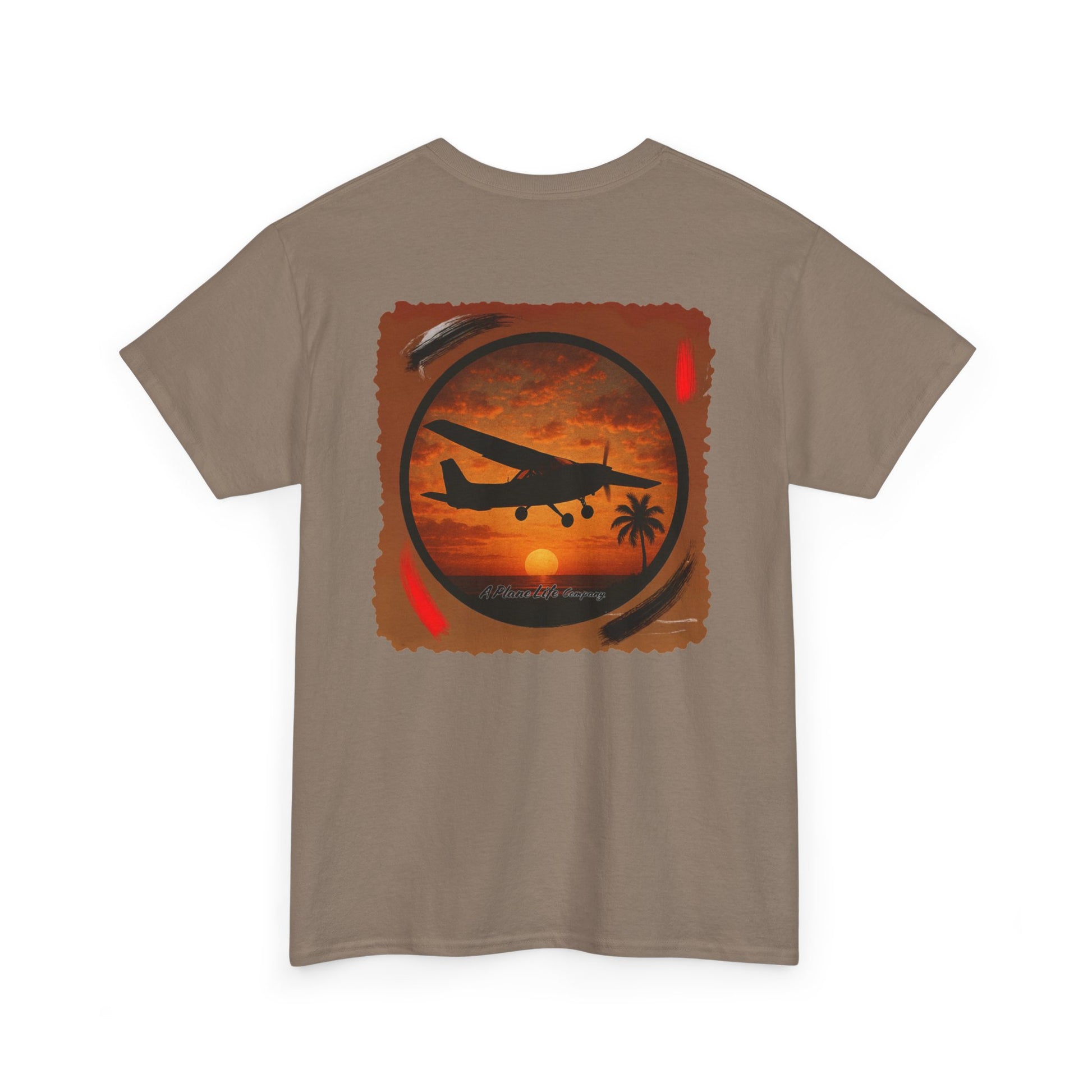 Cessna Aircraft Tropical Sunset T-Shirt