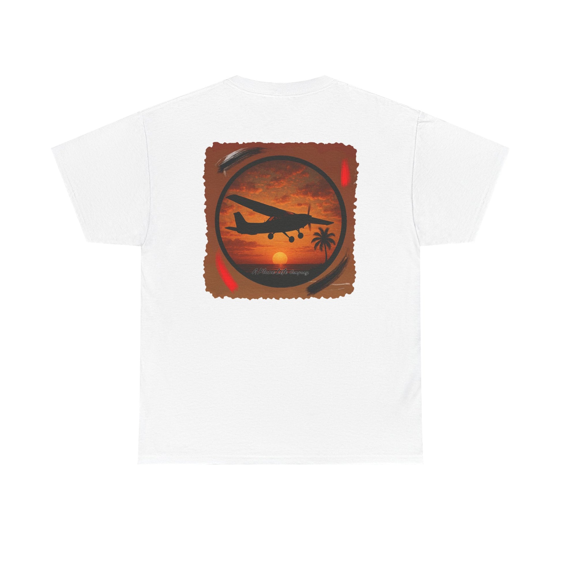 Cessna Aircraft Tropical Sunset T-Shirt