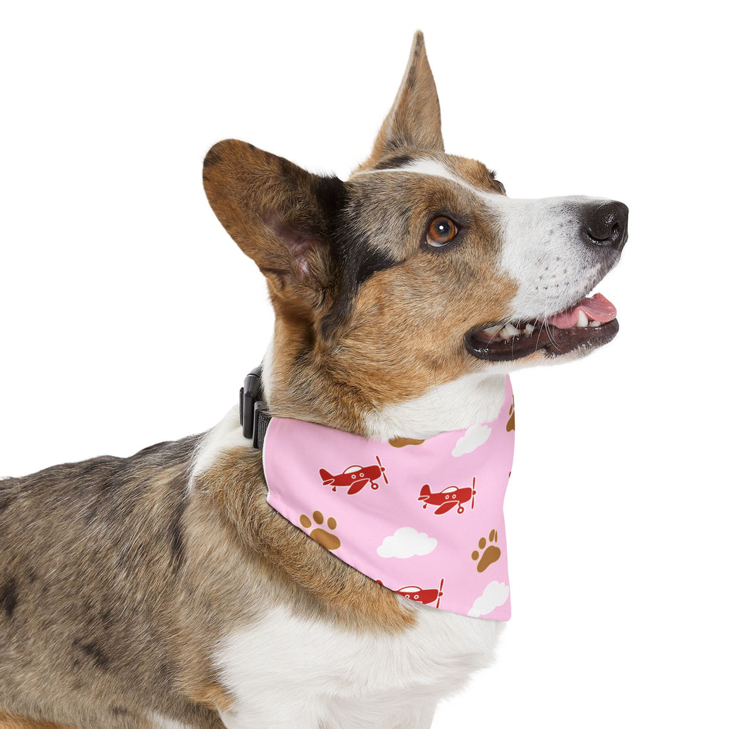 Paws and Planes Pet Bandana Pink