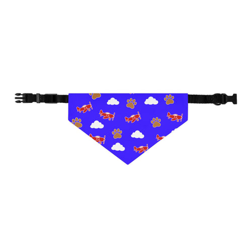 Aviator Dog Bandana, Paws and Planes Blue