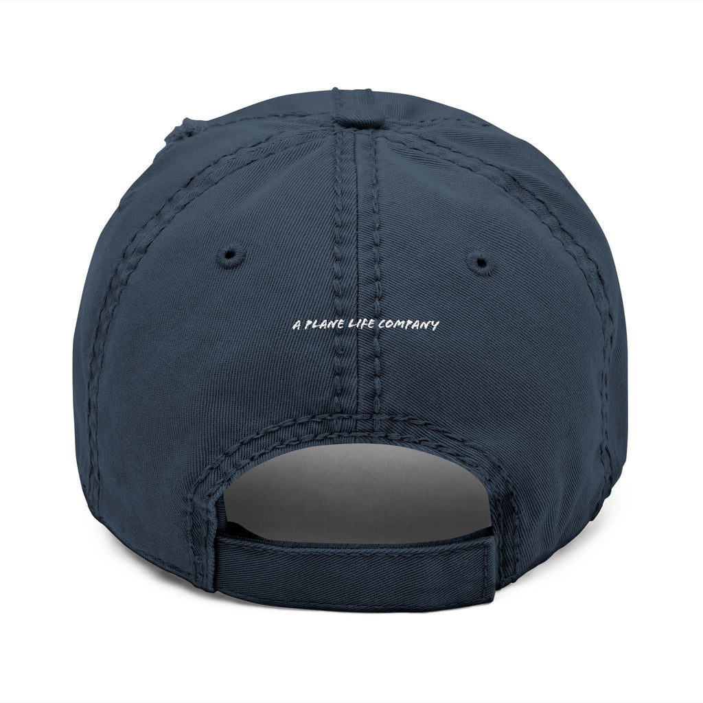 Embroidered Distressed Hat - P-51 Mustang Warbird