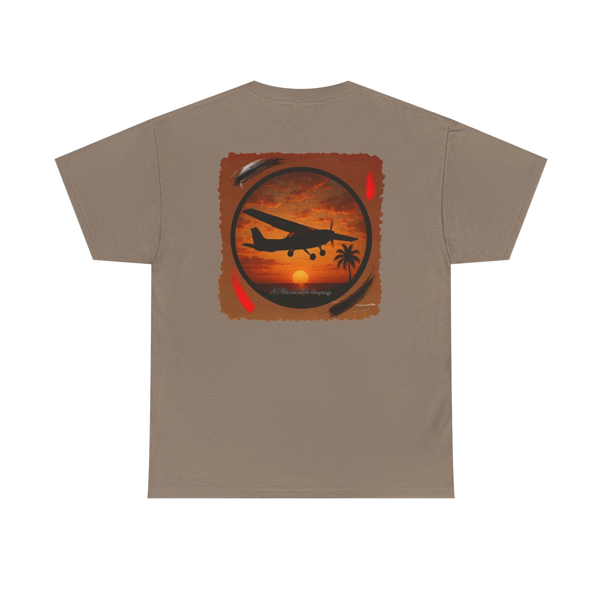 Cessna Aircraft Tropical Sunset T-Shirt