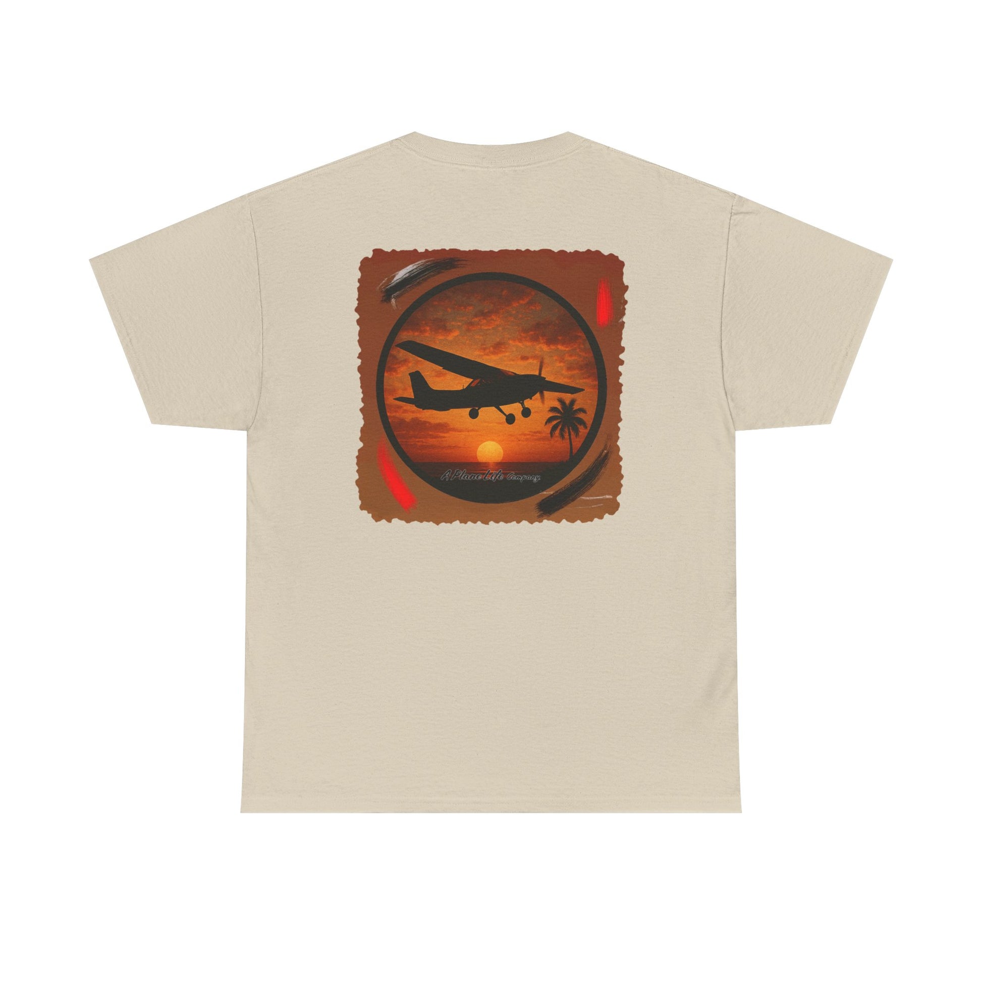 Cessna Aircraft Tropical Sunset T-Shirt