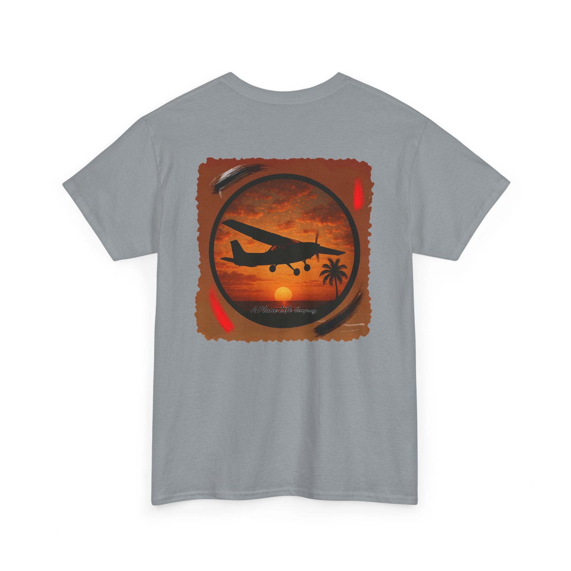 Cessna Aircraft Tropical Sunset T-Shirt