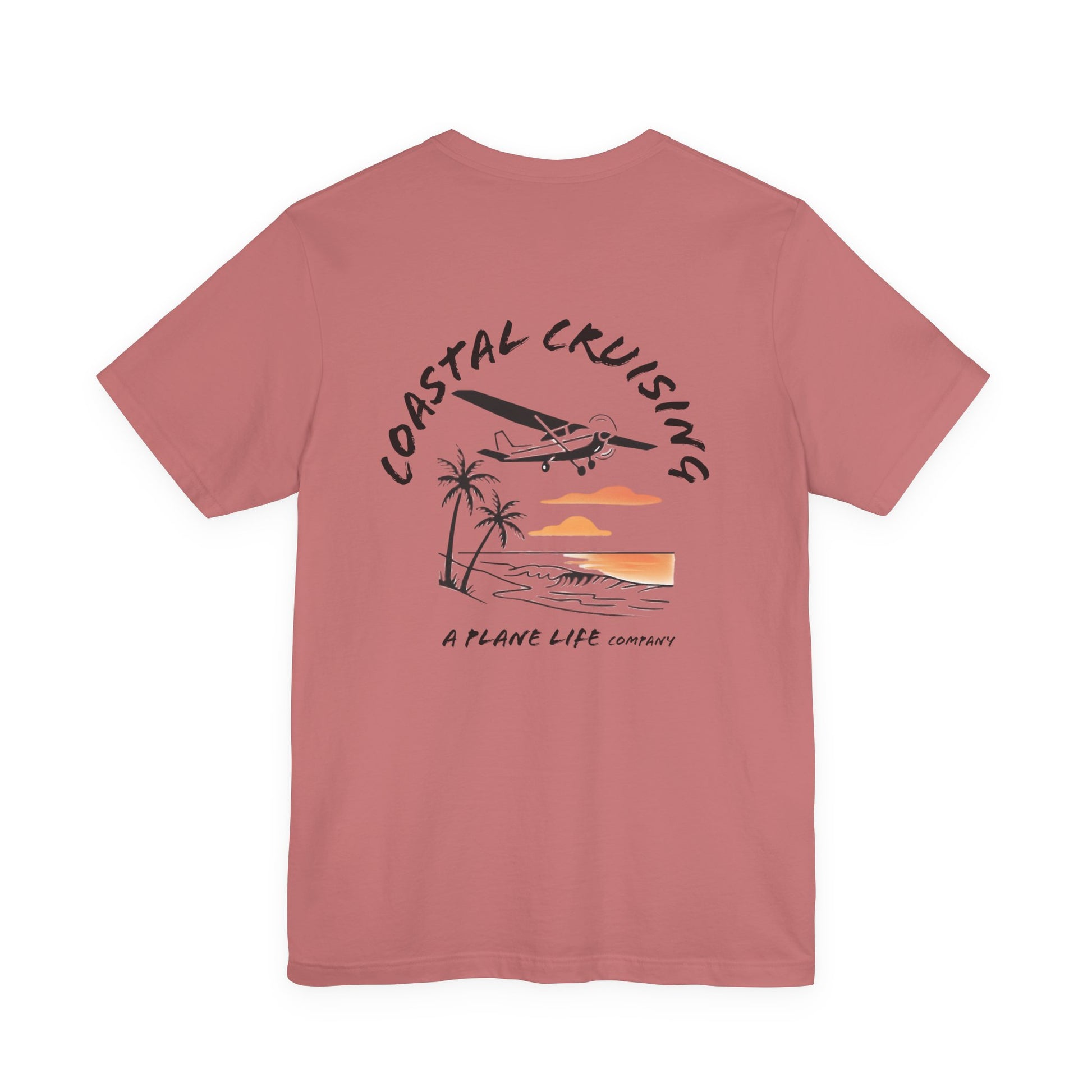 Aviation Beach Tee, Pilot Life Airplane Shirt, Flying Lover Gift, Coastal