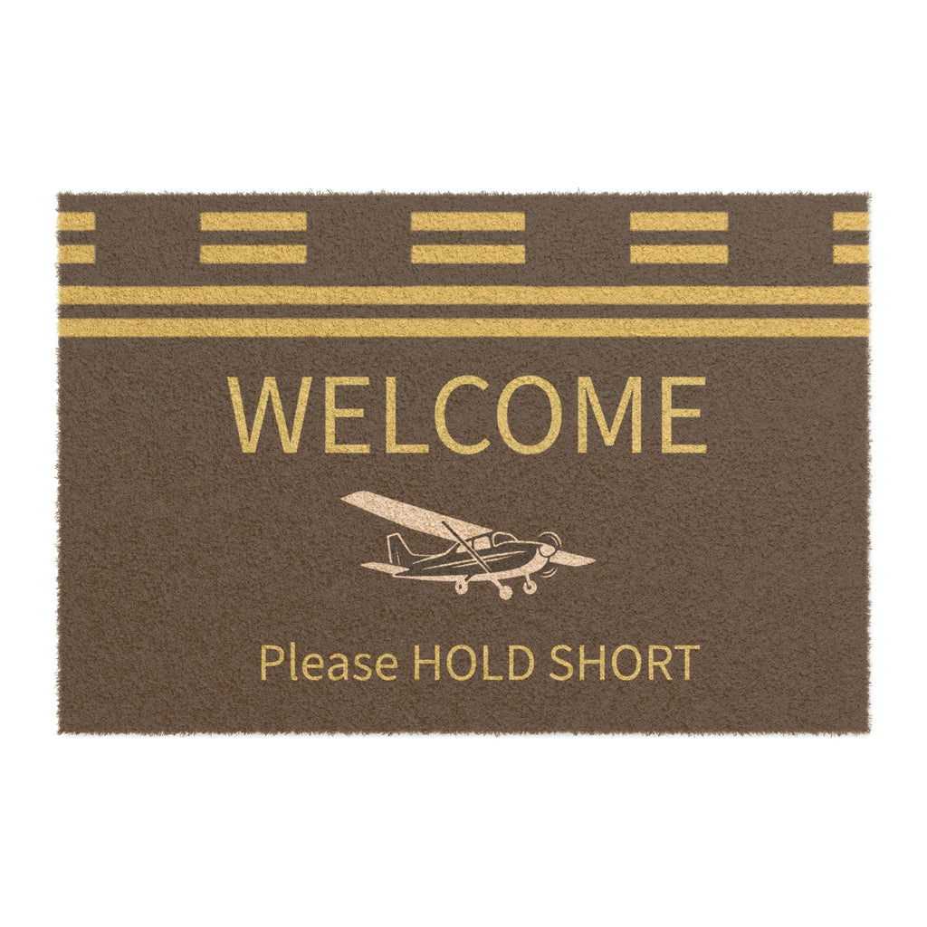 Doormat Hold Short Door Mat for Aviation Enthusiasts