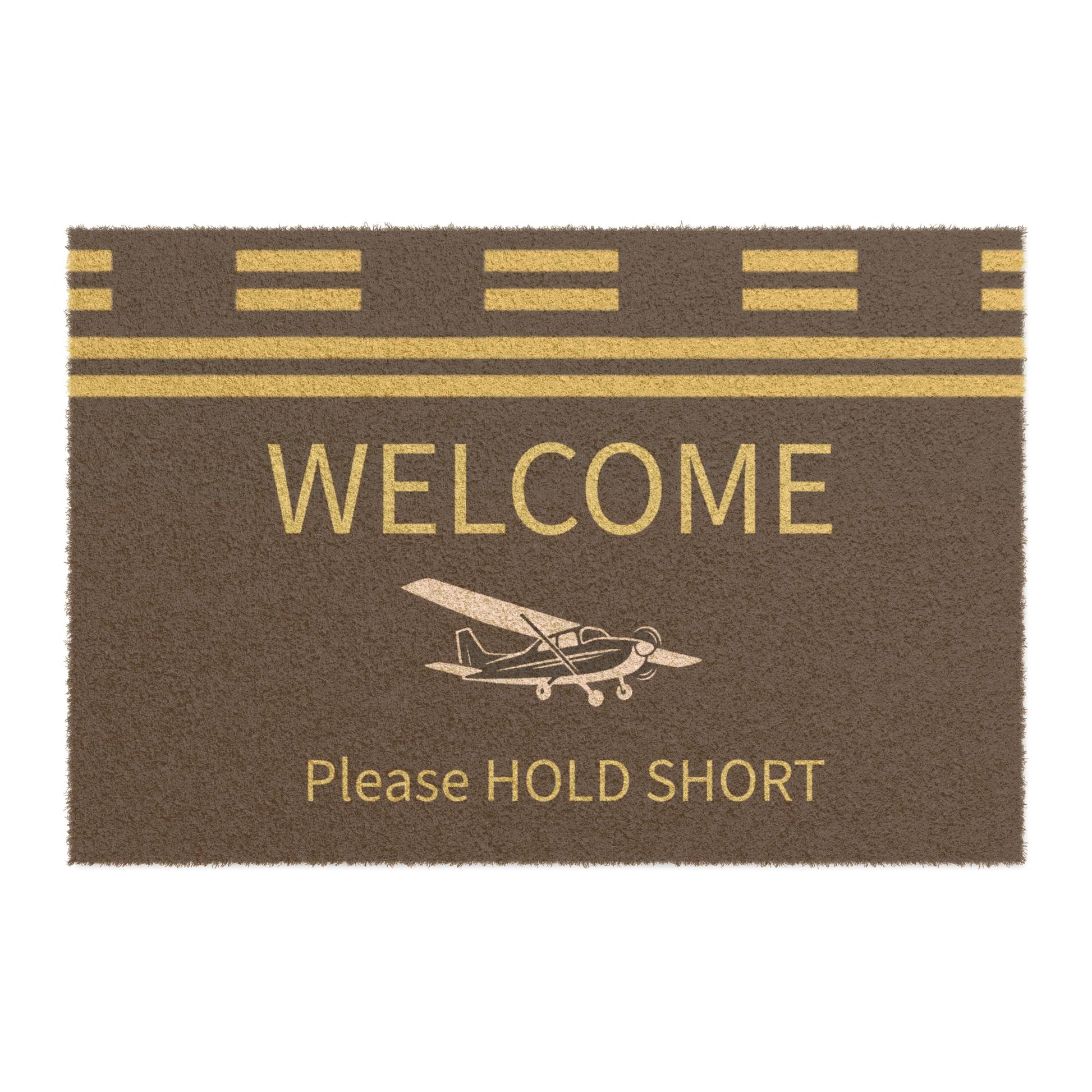Doormat Hold Short Door Mat for Aviation Enthusiasts