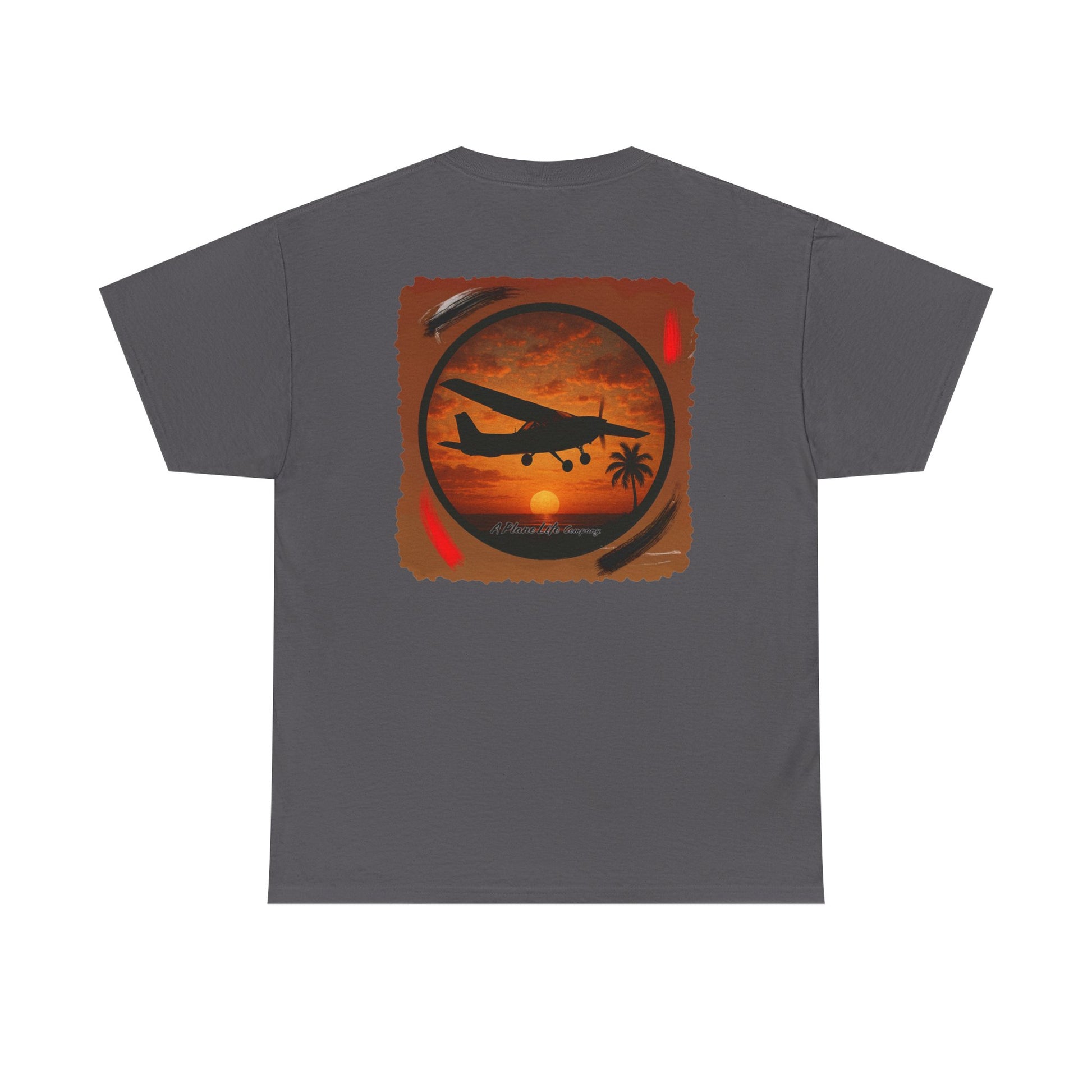 Cessna Aircraft Tropical Sunset T-Shirt