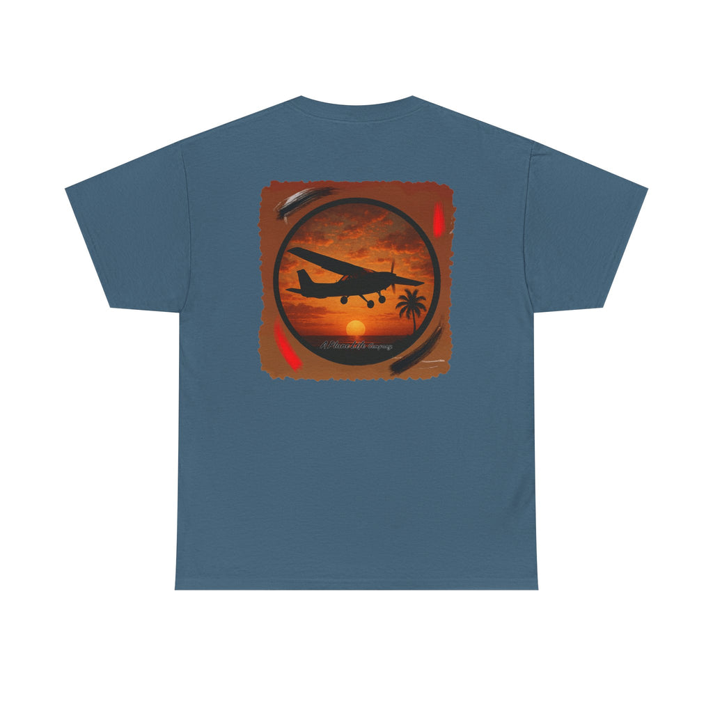Cessna Aircraft Tropical Sunset T-Shirt