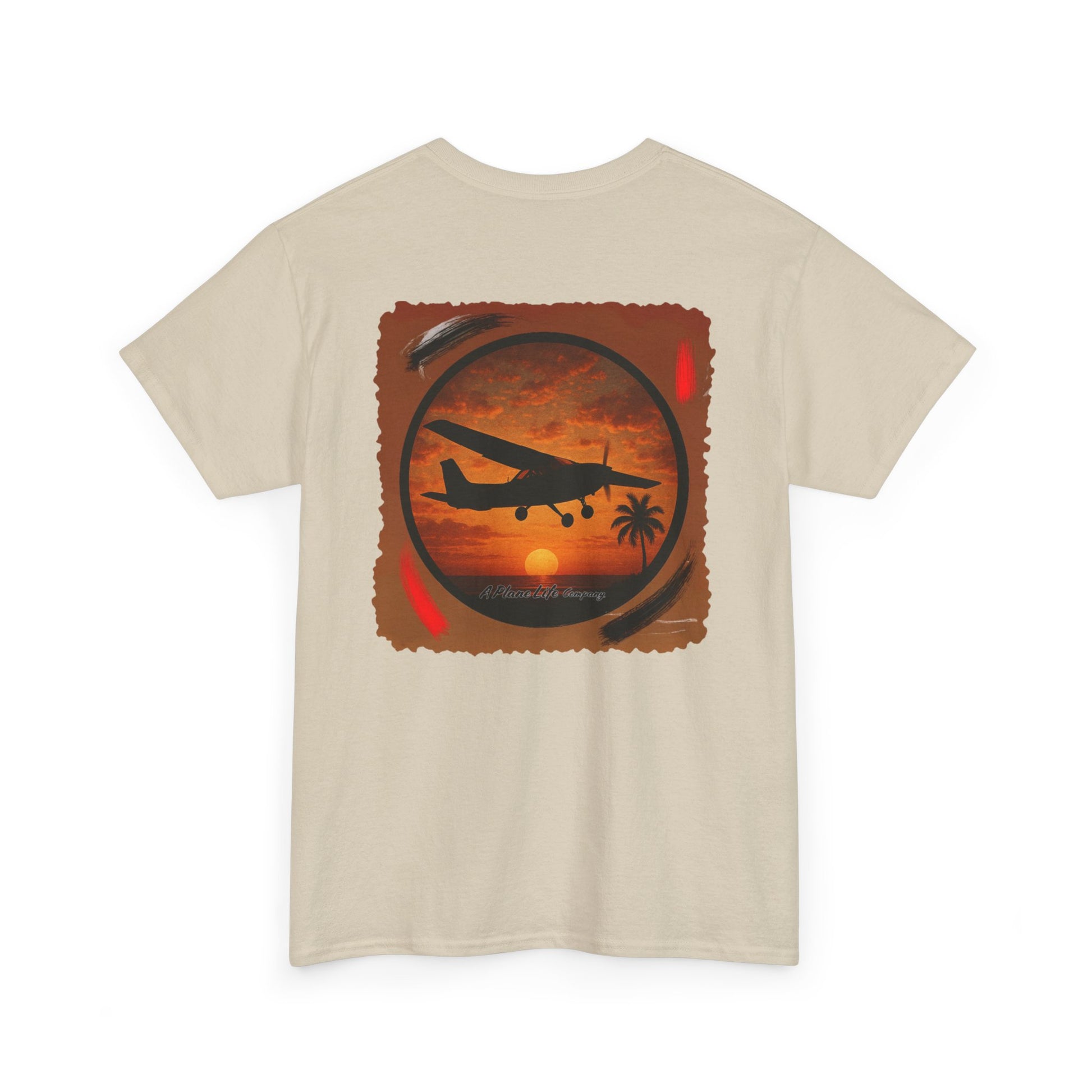 Cessna Aircraft Tropical Sunset T-Shirt